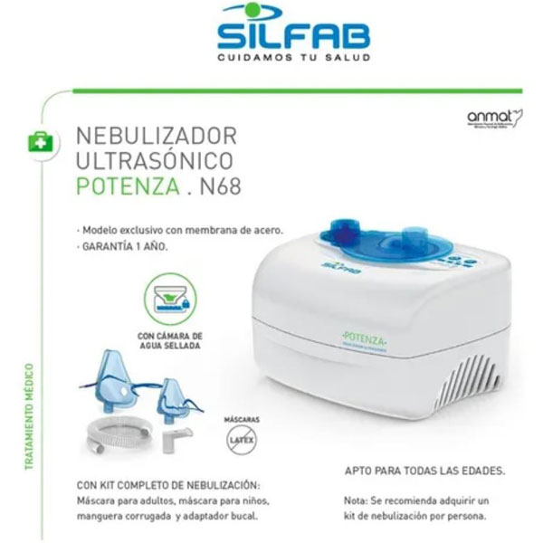 Nebulizador utrasonico Potenza Silfab N68 - Imagen 5