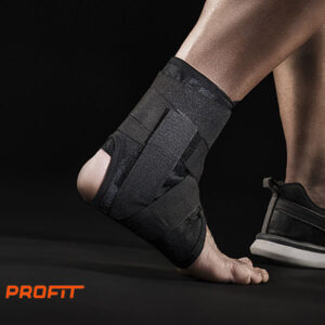 Tobillera con cordones y barras (6400)