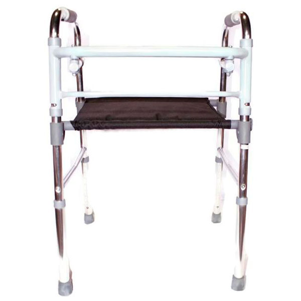 Andador plegable con asiento de lona - Imagen 4