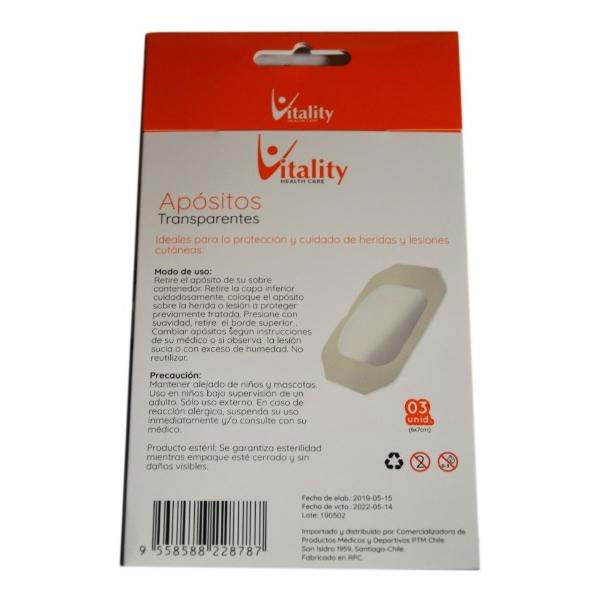 Apósitos transparentes estériles Vitality - Imagen 2