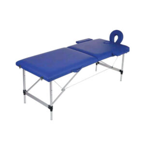 Camilla plegable Azul con Bolso para Masajes  de Aluminio Vitality