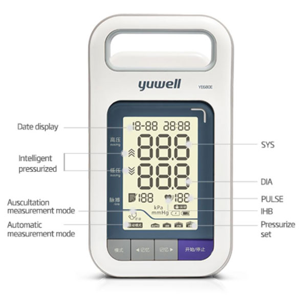 Tensiómetro electrónico YE680E Yuwell - Imagen 6