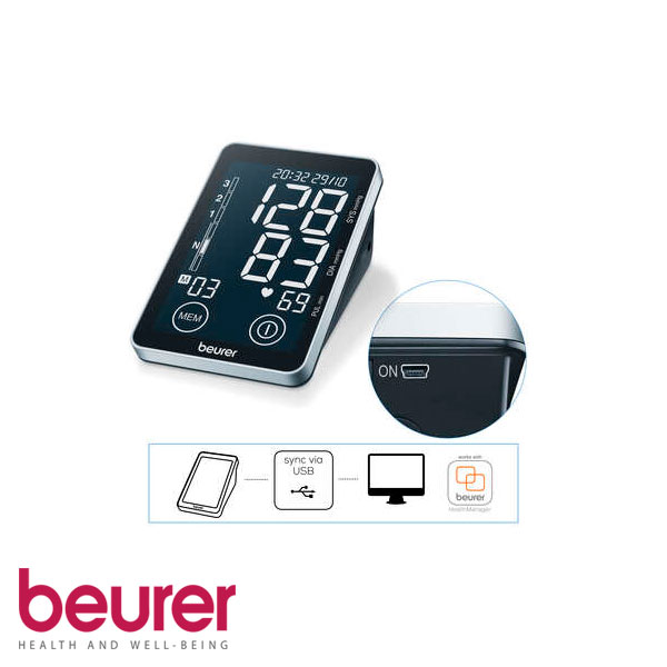 Toma presión de brazo automático con pantalla táctil Beurer BM58 - Imagen 3