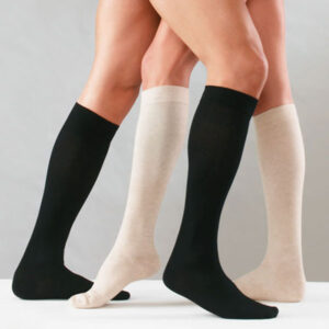 Calcetín de algodón de compresión graduada extra fuerte M32; AZUL